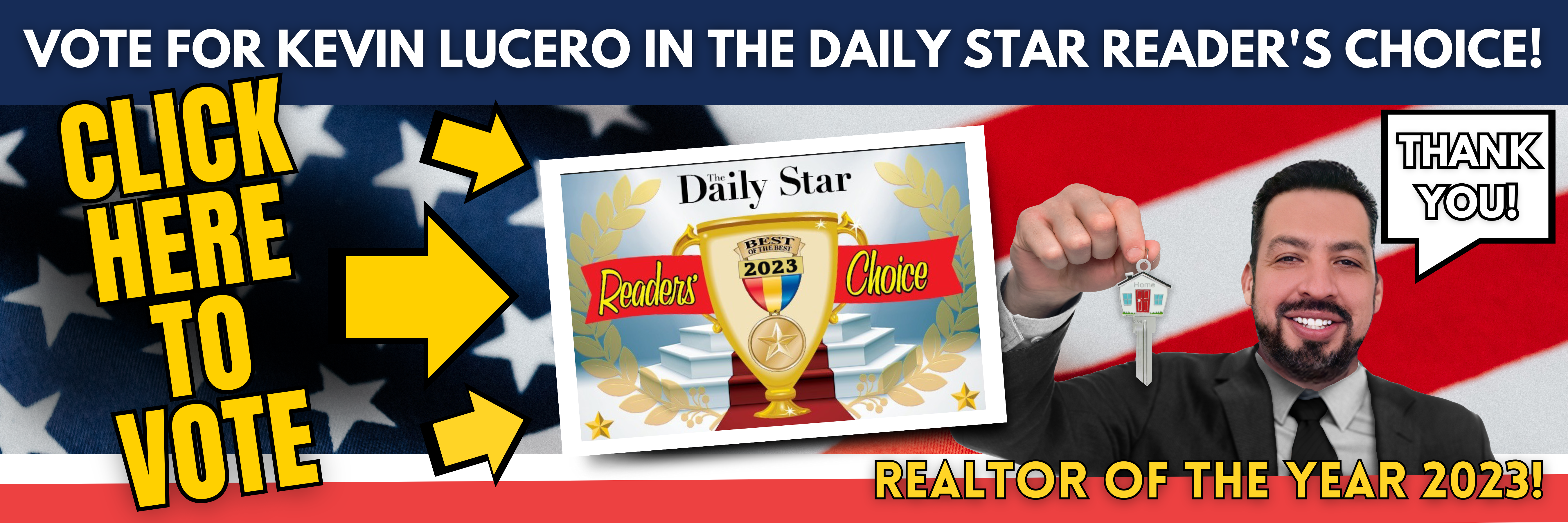 Vote for Kevin Lucero in The Daily Star Newspaper's Readers' Choice Award for Realtor of the Year, serving Cooperstown, Oneonta, Chenango County, Delaware County, and Otsego County.